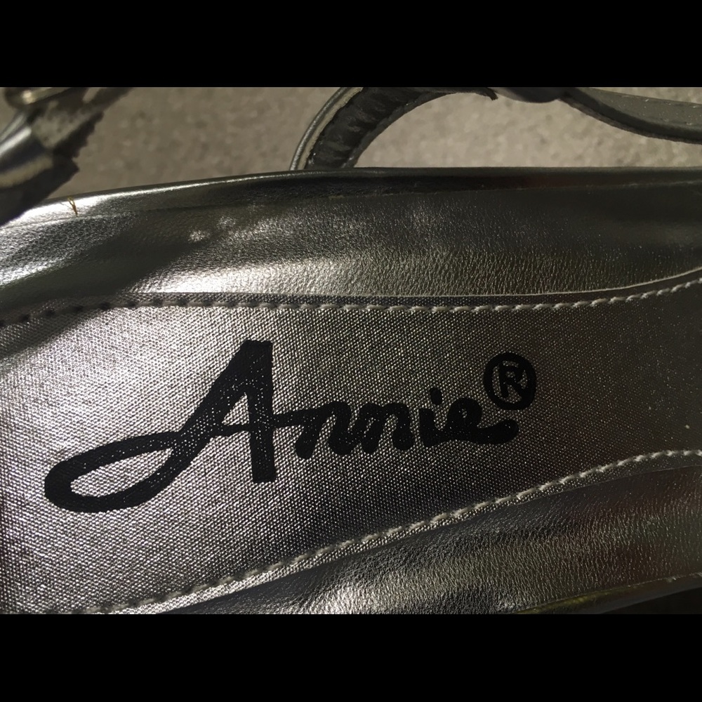 Jeweled Pewter Heels - Picture 5 of 8